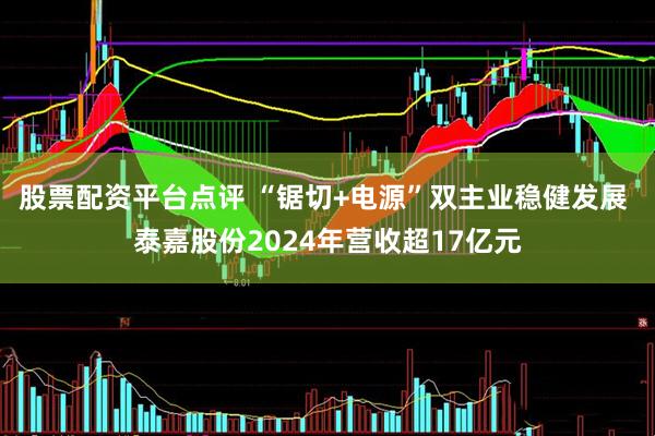 股票配资平台点评 “锯切+电源”双主业稳健发展 泰嘉股份2024年营收超17亿元