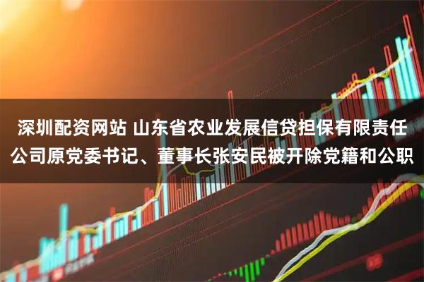深圳配资网站 山东省农业发展信贷担保有限责任公司原党委书记、董事长张安民被开除党籍和公职